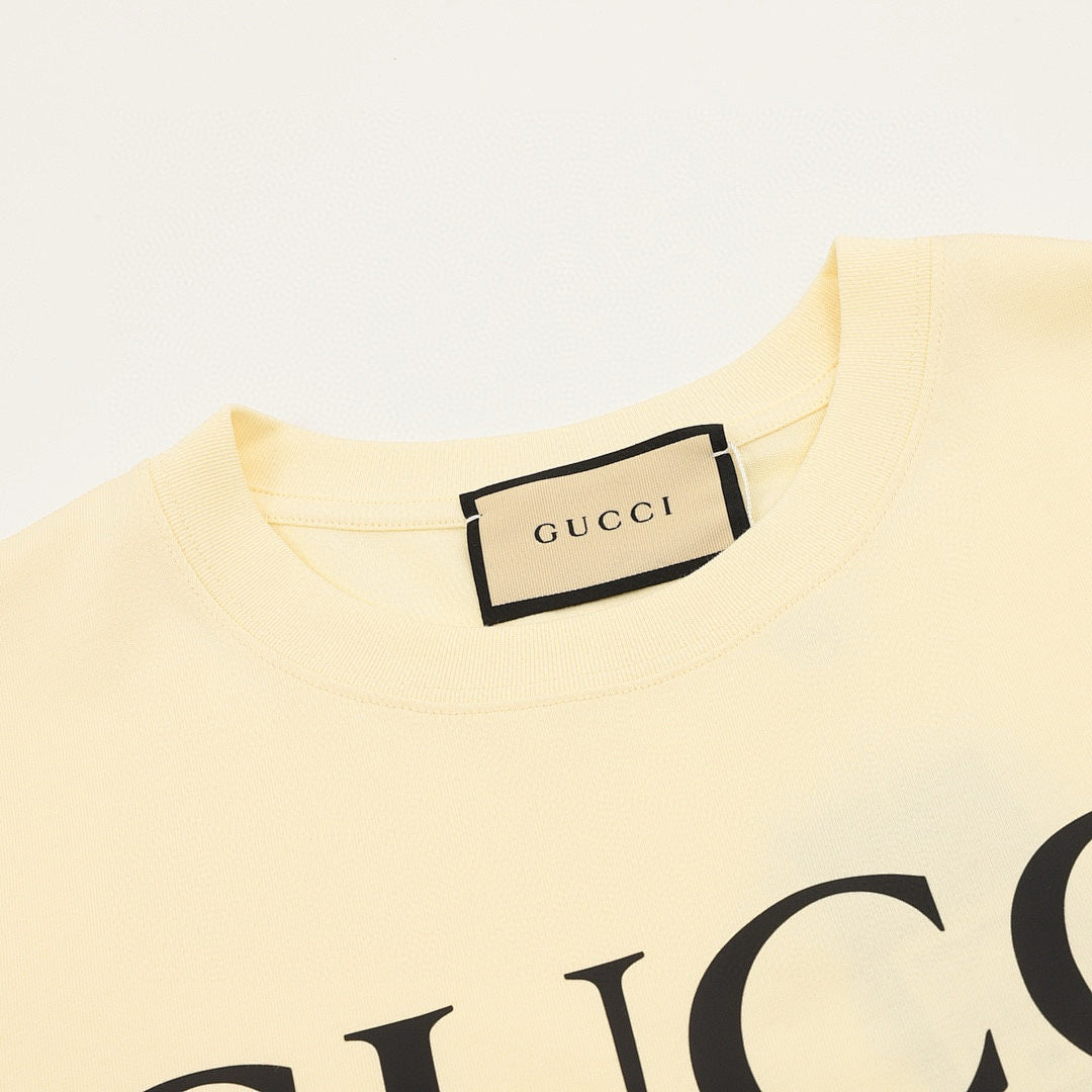 Gucci Classic Interlocking Double G Print Short-Sleeve Top