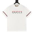 Gucci 3D Embroidered Web Short-Sleeve Top