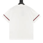 Gucci 3D Embroidered Web Short-Sleeve Top
