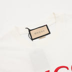 Gucci 3D Embroidered Web Short-Sleeve Top