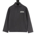 Balenciaga Half-Zip Sweatshirt Charcoal