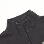 Balenciaga Half-Zip Sweatshirt Charcoal