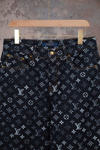 LOUIS VUITTON Monogram Jacquard Denim Jeans