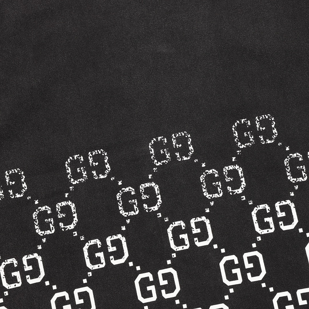 Gucci Double GG Print Gradient Short-Sleeve T-Shirt