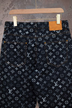 LOUIS VUITTON Monogram Jacquard Denim Jeans