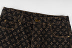LOUIS VUITTON Monogram Wide-Leg Denim Jeans