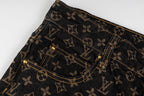 LOUIS VUITTON Monogram Wide-Leg Denim Jeans
