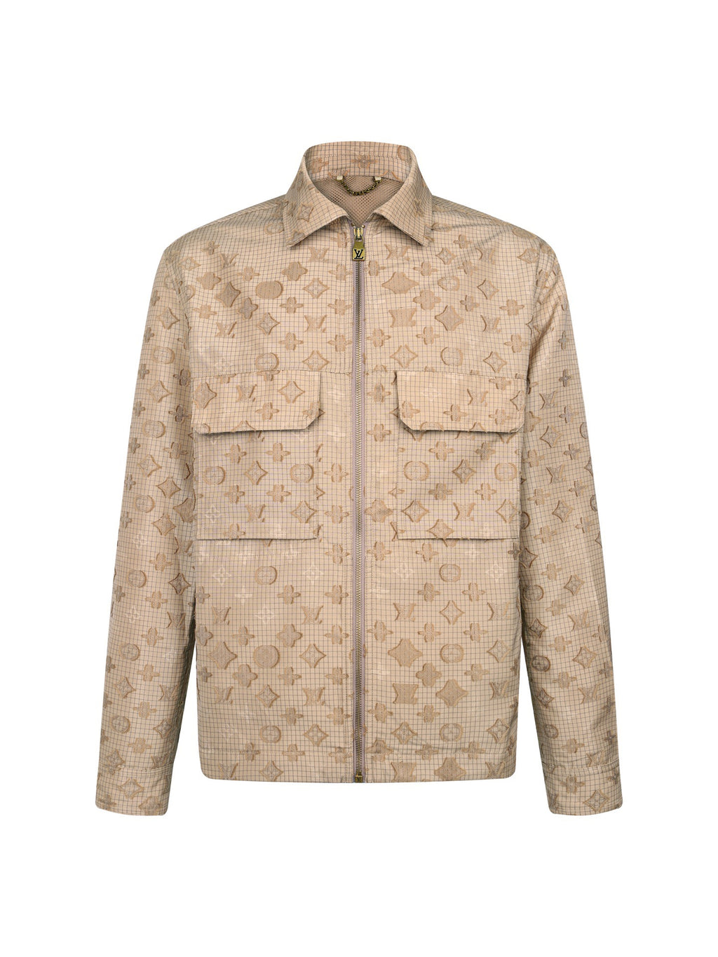 LOUIS VUITTON Monogram Grid Zip Jacket