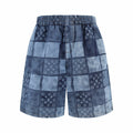 LOUIS VUITTON Monogram Patchwork Denim Shorts