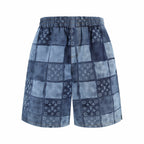 LOUIS VUITTON Monogram Patchwork Denim Shorts
