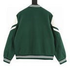 CELINE Triomphe C Logo Patchwork Embroidery Baseball Jacket