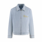 LOUIS VUITTON Floral LV Embroidered Denim Jacket