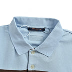 LOUIS VUITTON Colourblock Stripe Piqué Polo Shirt