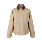 LOUIS VUITTON Contrast Collar Canvas Chore Jacket