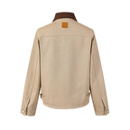 LOUIS VUITTON Contrast Collar Canvas Chore Jacket