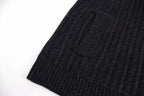 LOUIS VUITTON Shearling Collar Ribbed Knit Bomber Jacket