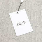 Dior CD Oblique Jacquard Crewneck Sweater — Light Grey