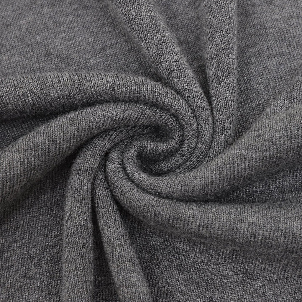 Burberry Vintage Check Half-Zip Knit Sweater — Grey Melange
