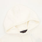 Louis Vuitton LV Leather Logo Knit Hoodie — Off White