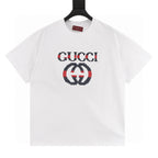GUCCI 2026 New Arrival: Contrast-Color Heavyweight Embroidered T-Shirt