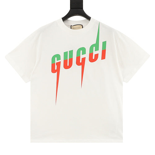 Gucci Lightning Logo Short-Sleeve T-Shirt