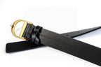 Dior Oblique Belt – Black Calfskin & CD Gold Buckle | French Luxury