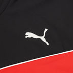 Puma Race Ahead Black White Red Colorblock Track Jacket