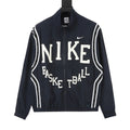 Nike Basketball Black Contrast-Lettering Track Jacket