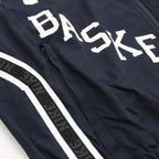 Nike Basketball Black Contrast-Lettering Track Jacket