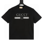Gucci Summer-Style Belt-Print Short-Sleeve Top