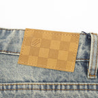 Louis Vuitton Distressed Patchwork Denim Trousers