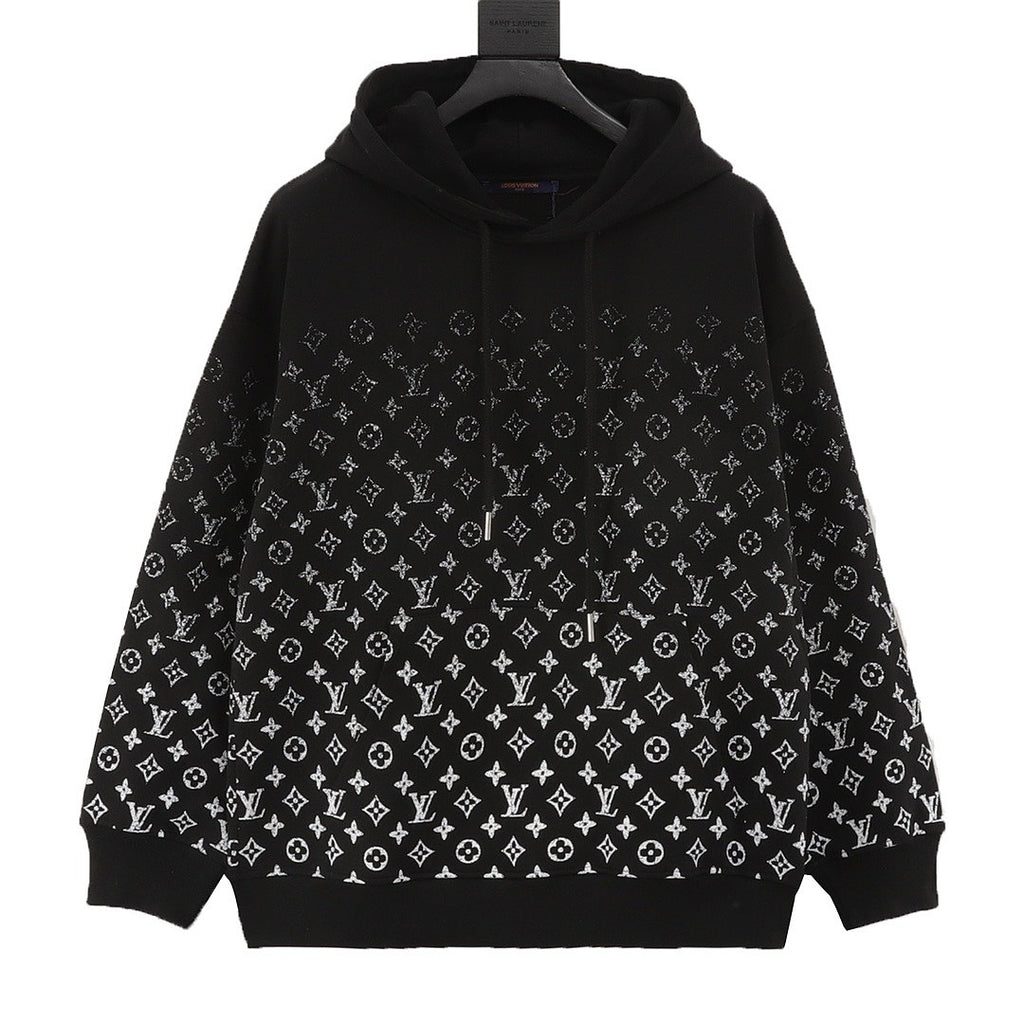 Louis Vuitton Black Gradient Monogram Hoodie