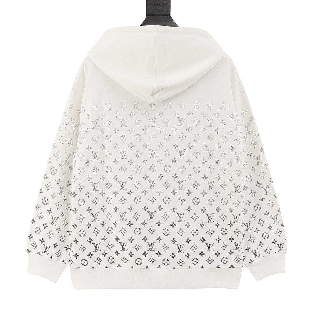 Louis Vuitton White Gradient Monogram Hoodie