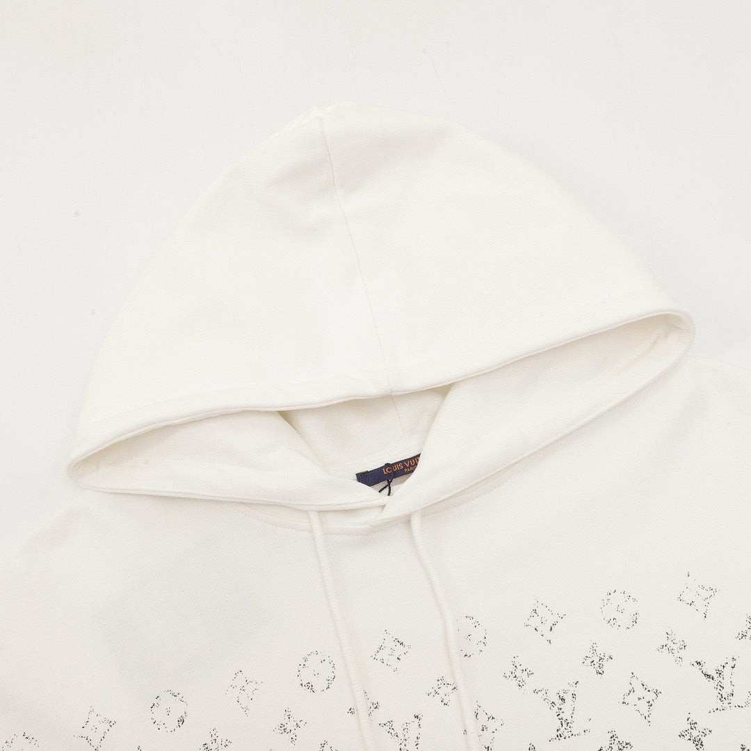 Louis Vuitton White Gradient Monogram Hoodie