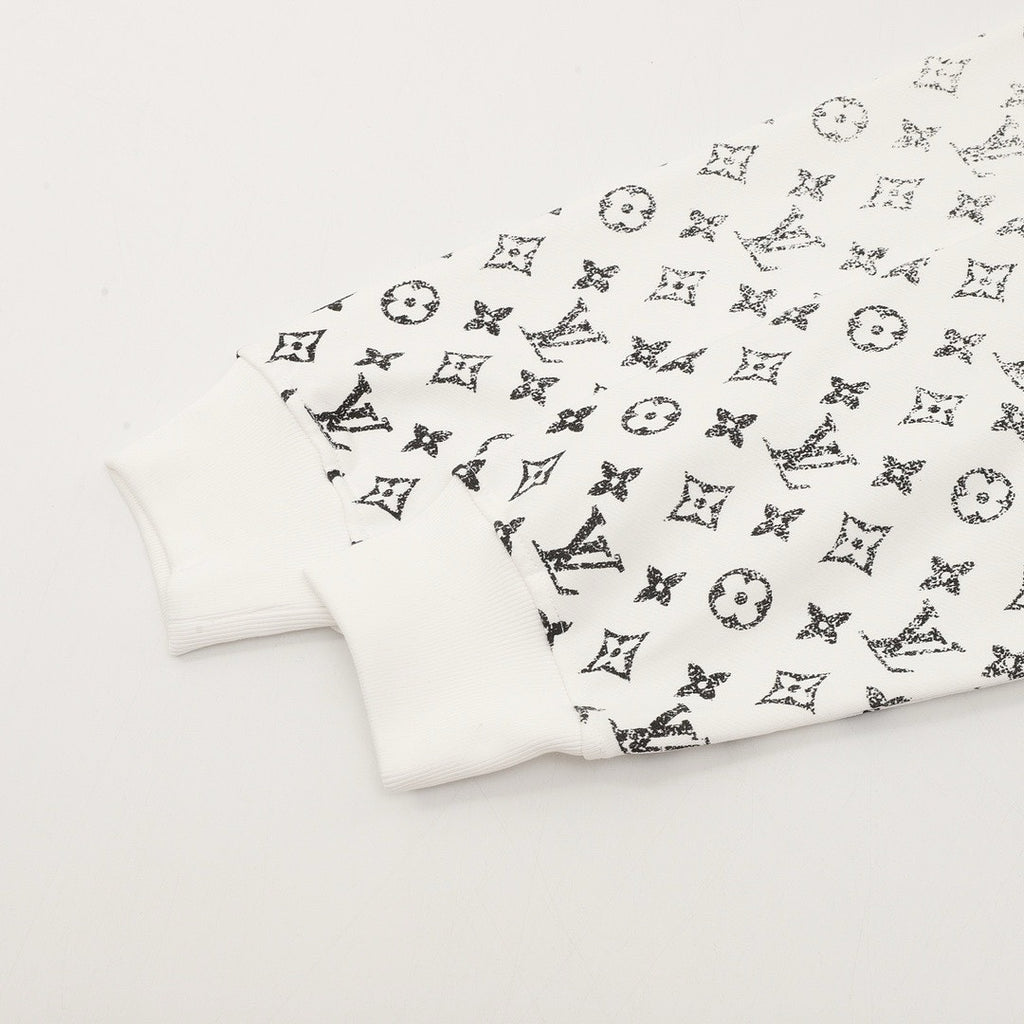 Louis Vuitton White Gradient Monogram Hoodie