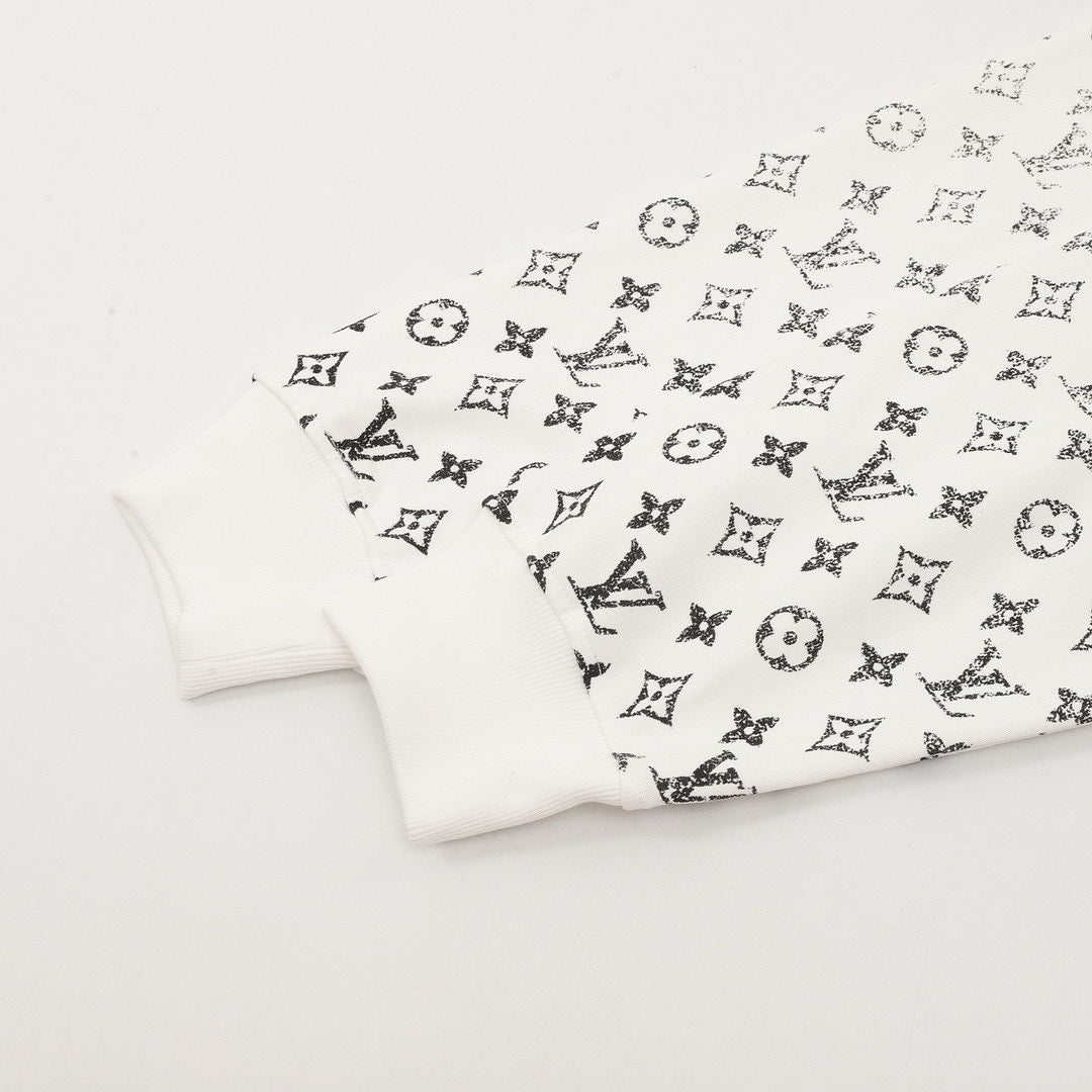 Louis Vuitton White Gradient Monogram Hoodie