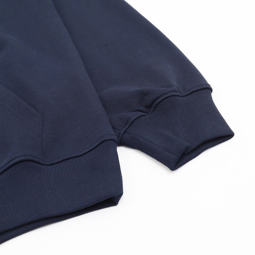 Louis Vuitton Navy blue Monogram-Trim Hoodie