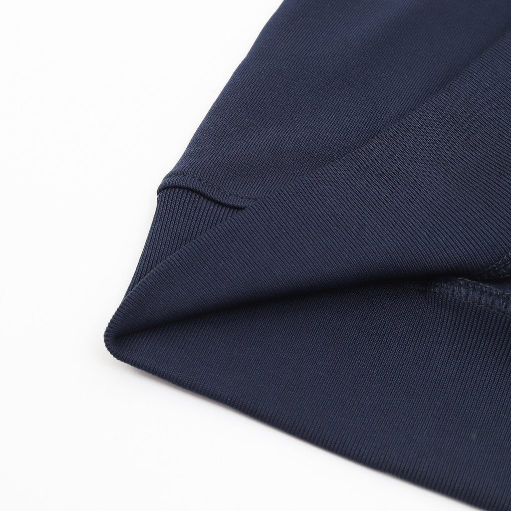 Louis Vuitton Navy blue Monogram-Trim Hoodie