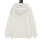 Louis Vuitton White Monogram-Trim Hoodie