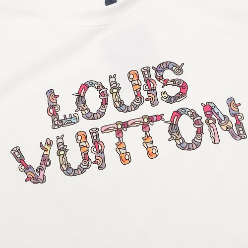 Louis Vuitton 26SS Mechanical Rainbow Label Logo Print Tee