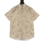 Louis Vuitton Monogram Khaki All-Over Print Short Sleeve Shirt