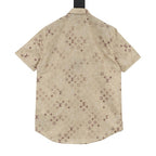 Louis Vuitton Monogram Khaki All-Over Print Short Sleeve Shirt