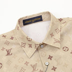 Louis Vuitton Monogram Khaki All-Over Print Short Sleeve Shirt
