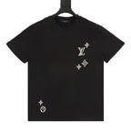 Louis Vuitton Monogram Front & Back Embroidered Short Sleeve T-Shirt