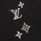 Louis Vuitton Monogram Front & Back Embroidered Short Sleeve T-Shirt