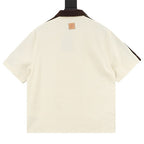 Louis Vuitton Shoulder Stripe Embroidered Logo Short Sleeve Shirt