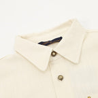 Louis Vuitton Leather-Blend Short-Sleeve Shirt