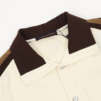 Louis Vuitton Shoulder Stripe Embroidered Logo Short Sleeve Shirt