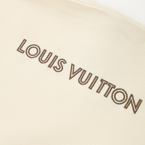 Louis Vuitton Shoulder Stripe Embroidered Logo Short Sleeve Shirt