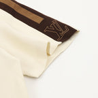 Louis Vuitton Shoulder Stripe Embroidered Logo Short Sleeve Shirt